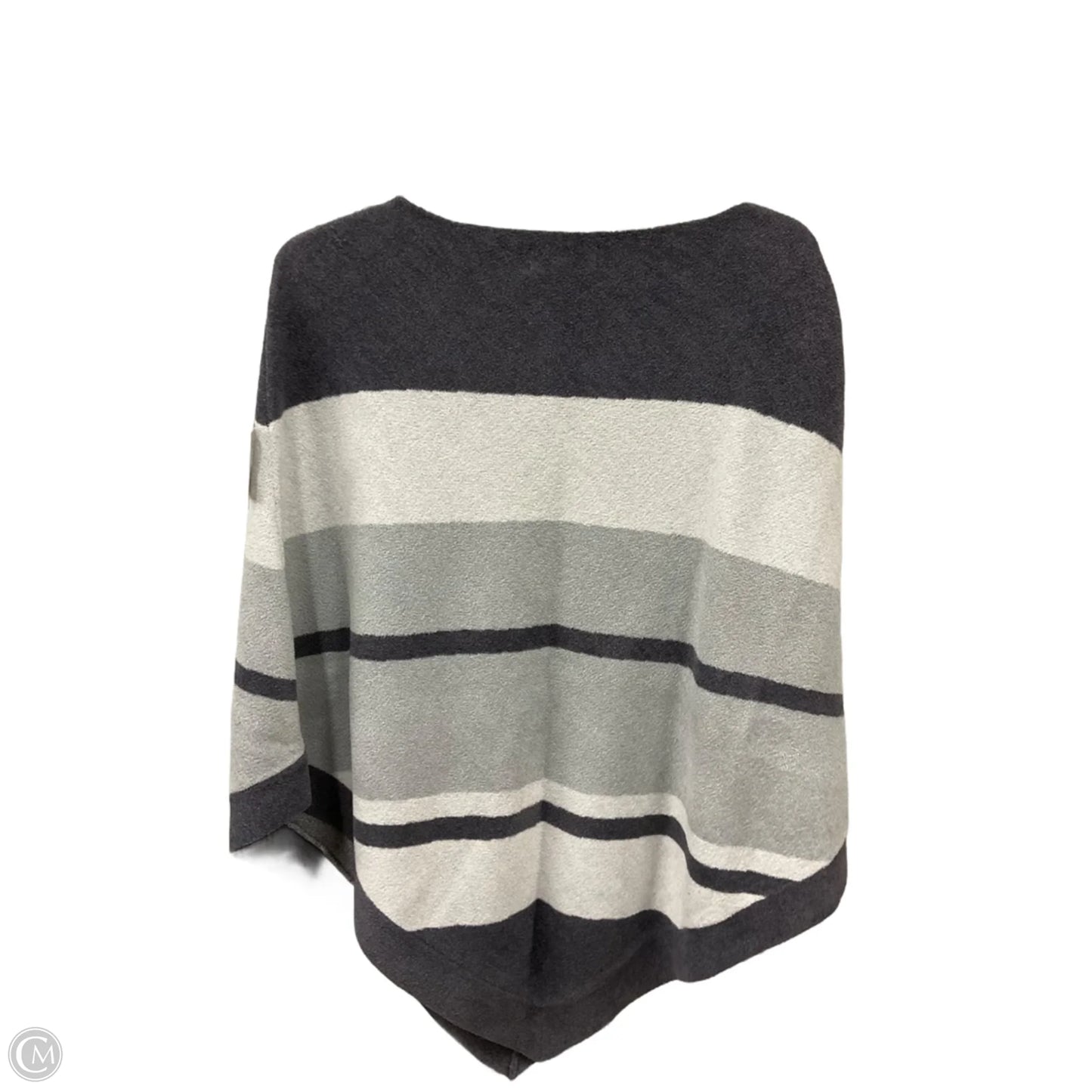 Poncho By Barefoot Dreams In Tan & White, Size: Osfm