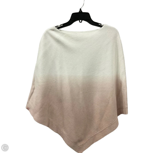 Poncho By Barefoot Dreams In Pink & White, Size: Osfm