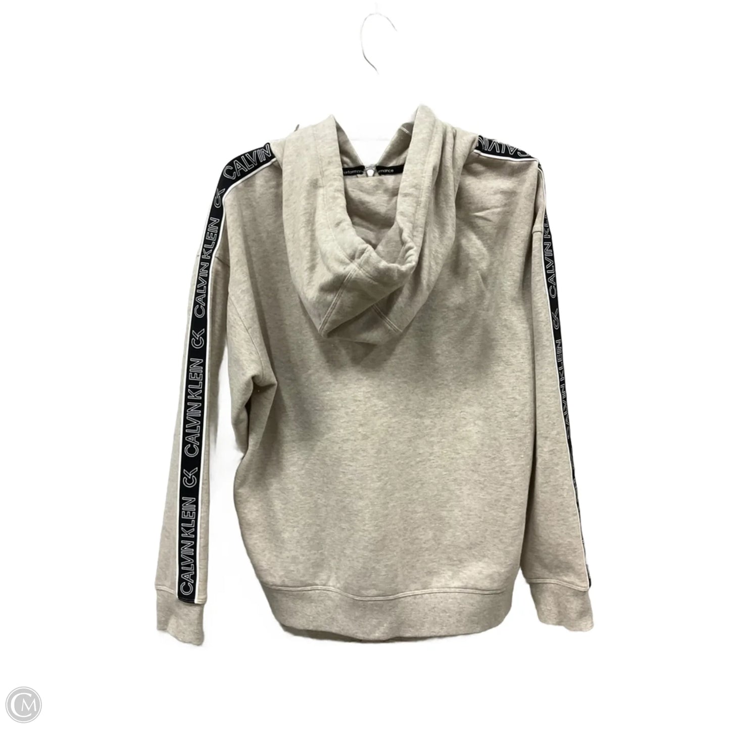 Athletic Jacket By Calvin Klein In Tan, Size: Xl