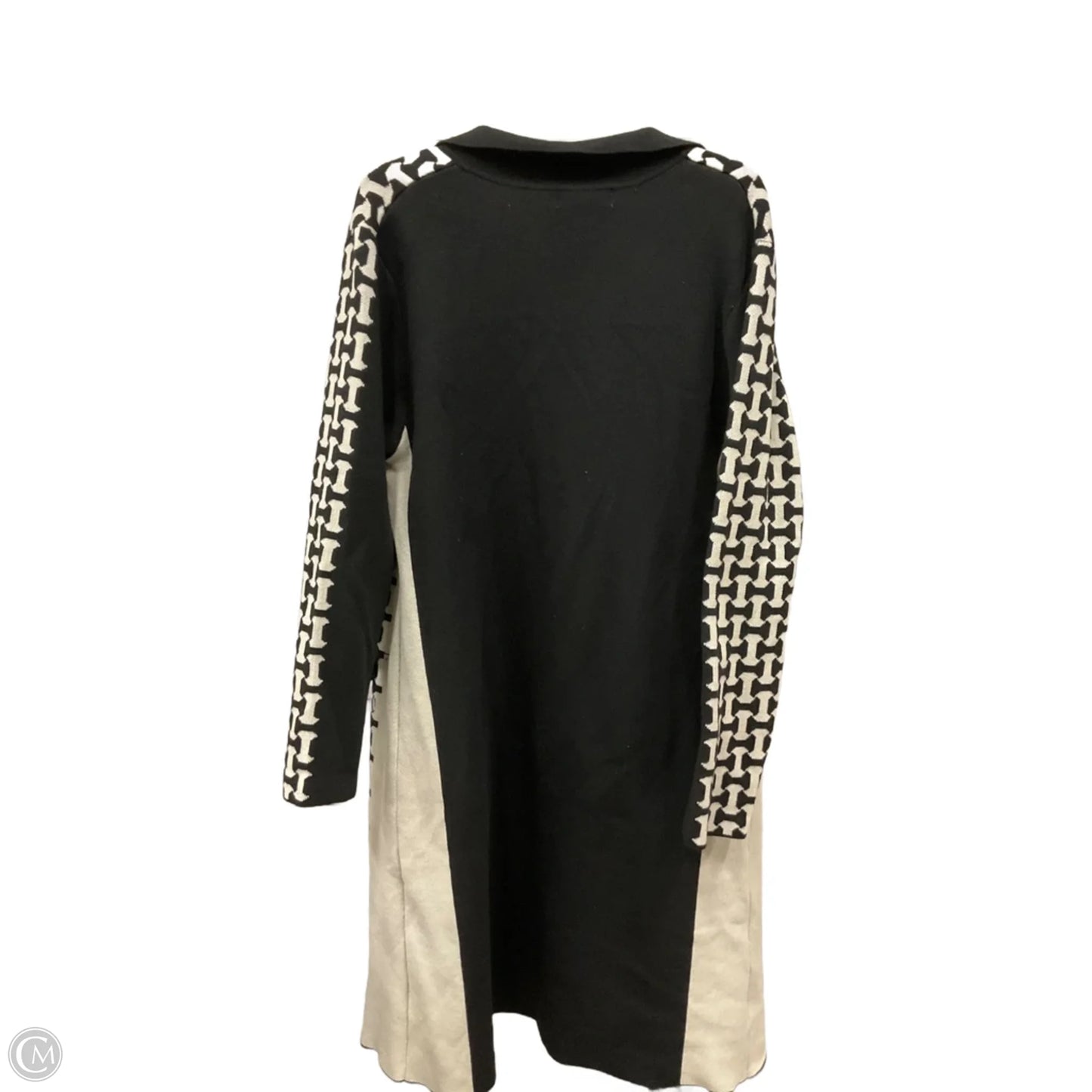 Cardigan By Clothes Mentor In Black & Tan, Size: Xl