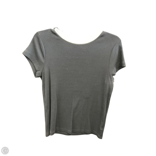 Top Short Sleeve By A New Day In Black, Size: L