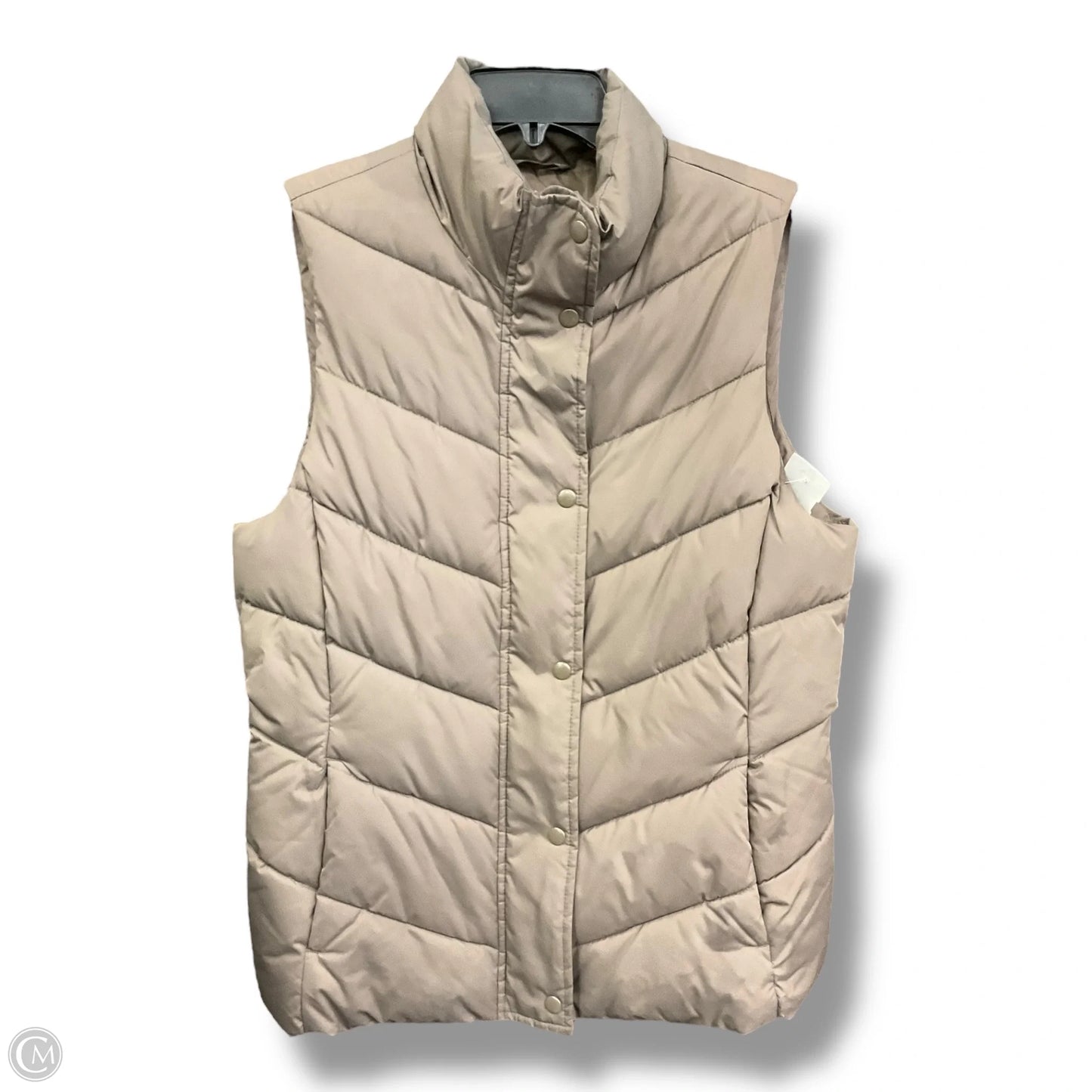 Vest Puffer & Quilted By Gap In Taupe, Size: M