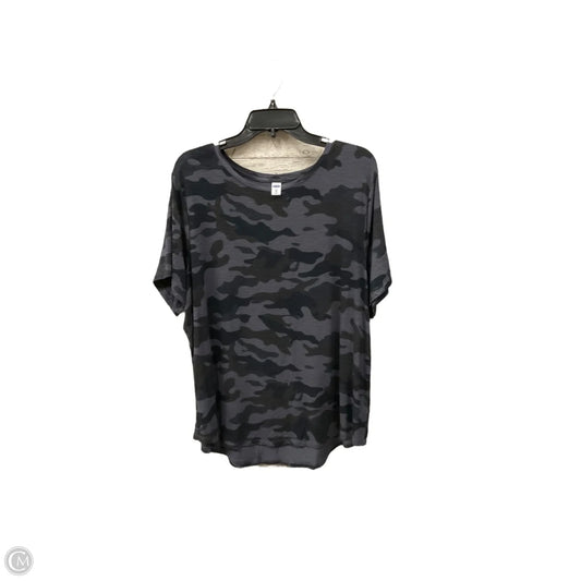 Top Short Sleeve By Old Navy In Camouflage Print, Size: Xxl