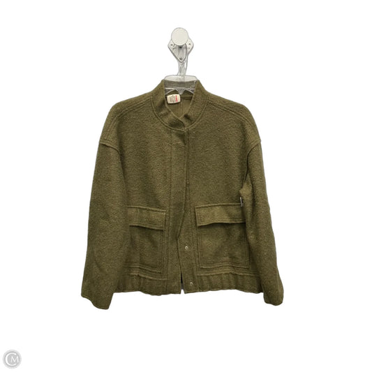 Jacket Fleece By Clothes Mentor In Green, Size: M