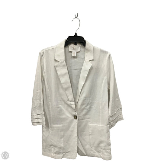 Blazer Designer By Halston In White, Size: M