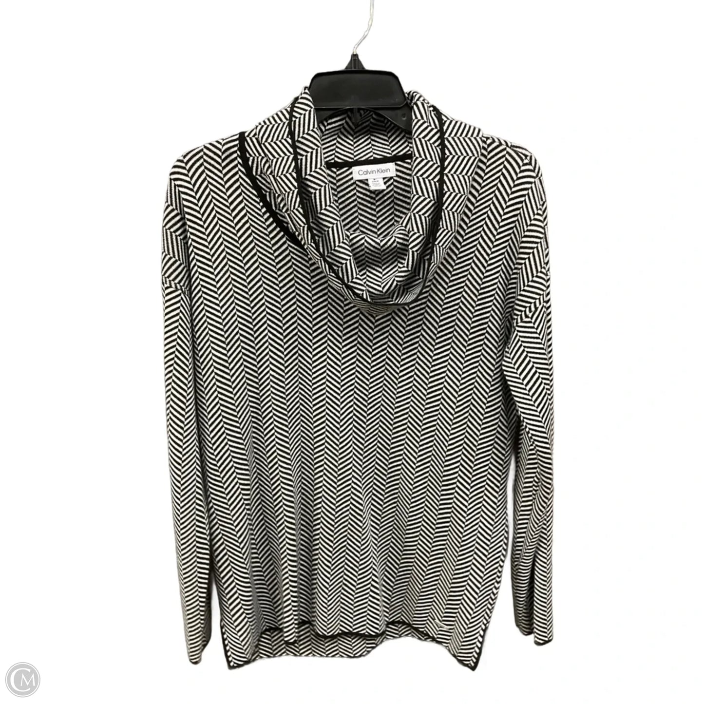 Top Long Sleeve By Calvin Klein In Zebra Print, Size: S