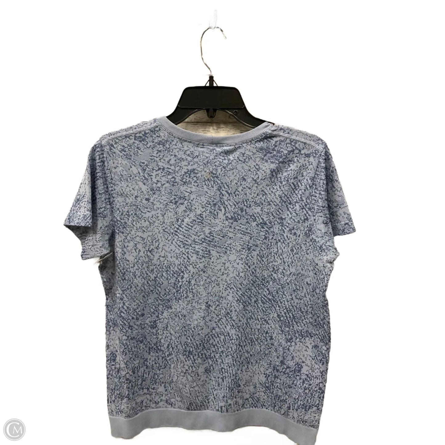 Athletic Top Short Sleeve By Lululemon In Blue, Size: M