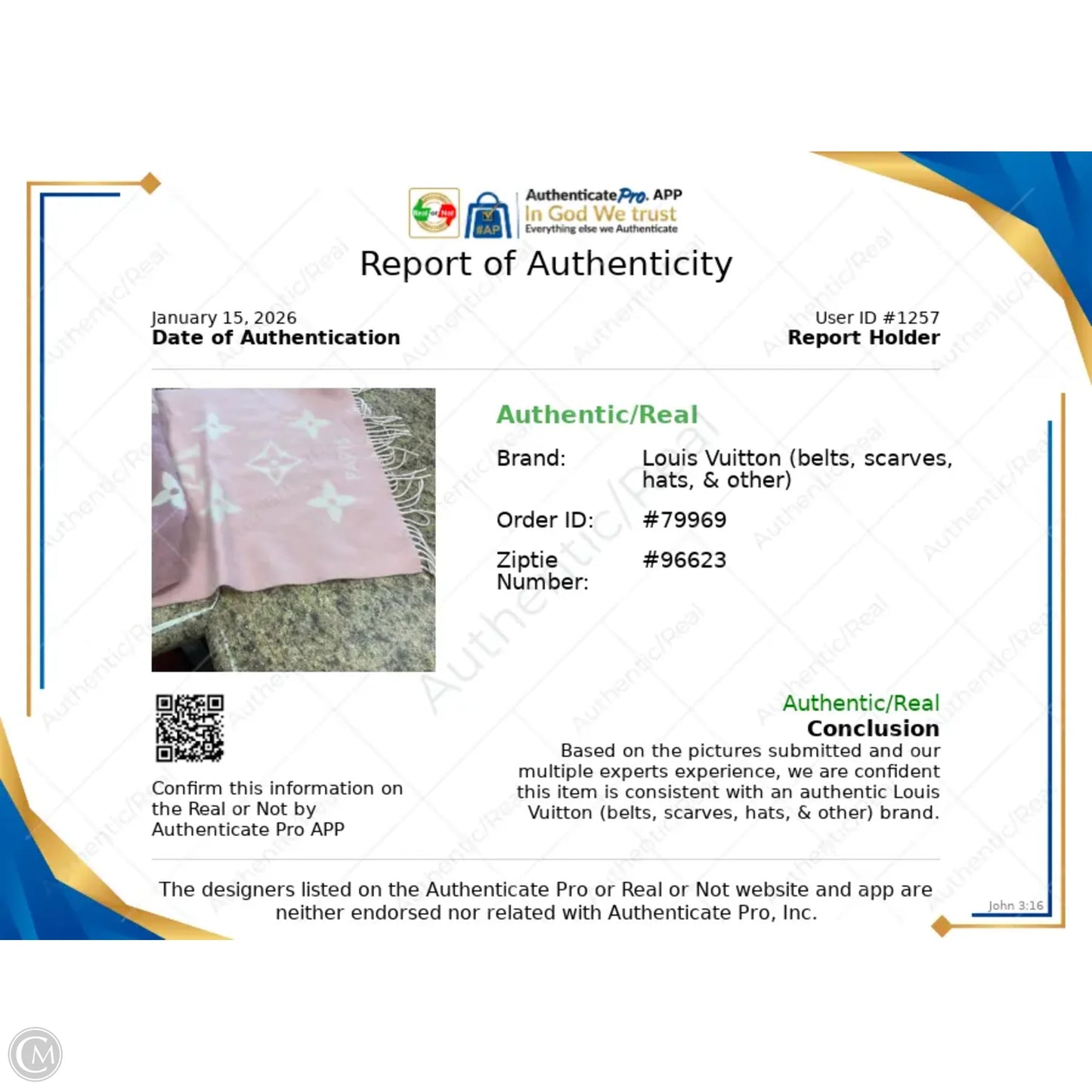 Scarf Luxury Designer By Louis Vuitton