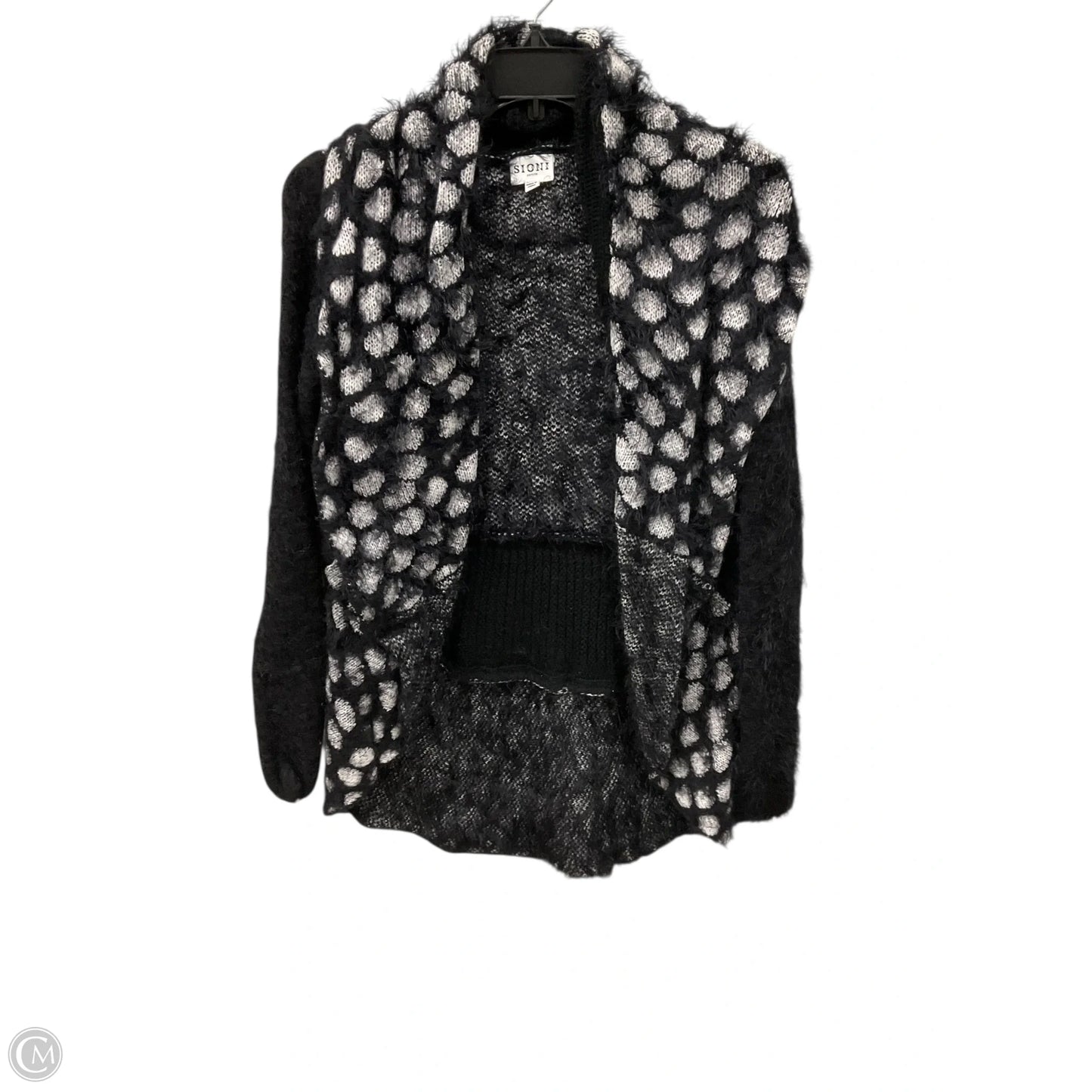 Cardigan By Sioni In Black & White, Size: M