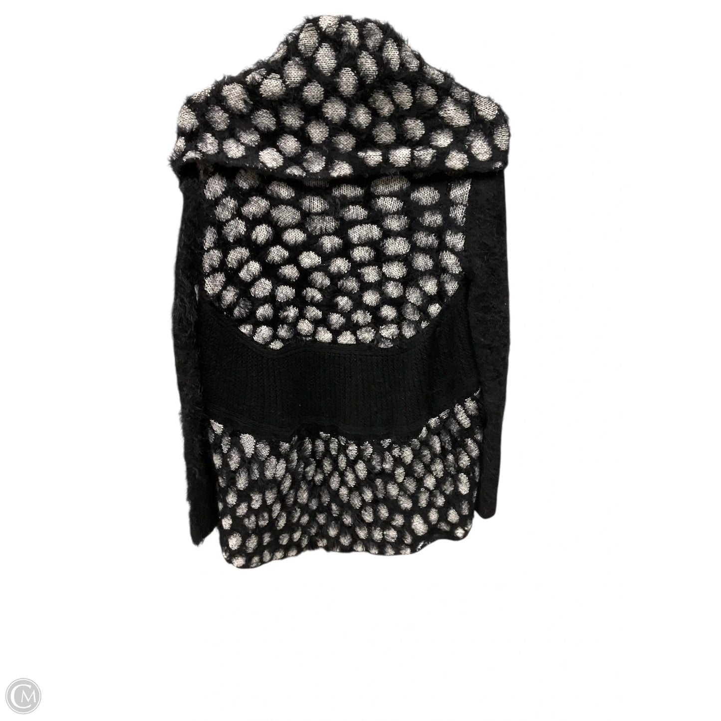 Cardigan By Sioni In Black & White, Size: M
