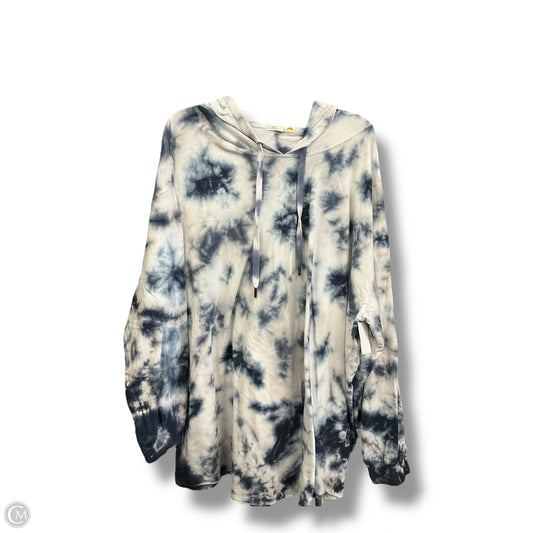Sweatshirt Hoodie By C And C In Tie Dye Print, Size: 3x