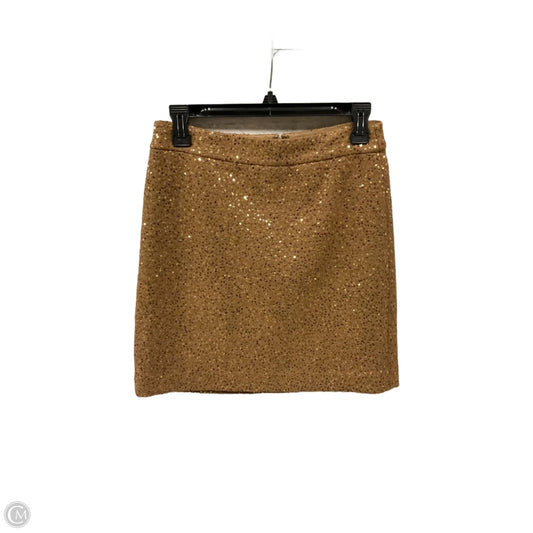 Skirt Midi By Loft In Bronze, Size: 0