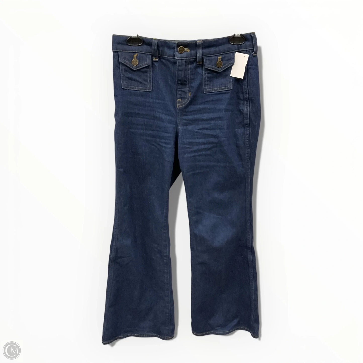 Jeans Wide Leg By J. Crew In Blue Denim, Size: 4