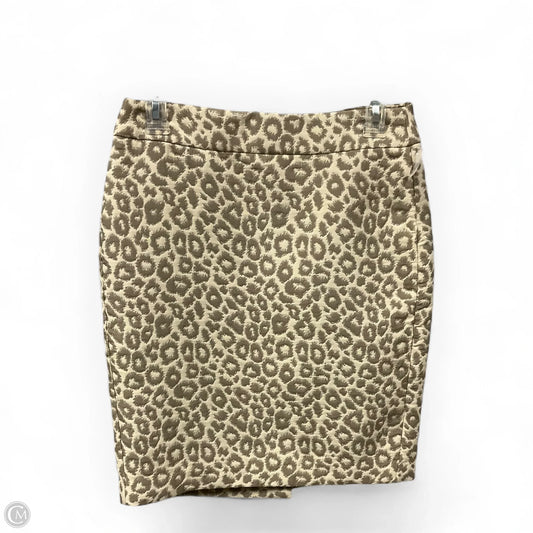 Skirt Midi By Banana Republic In Cream & Tan, Size: 2