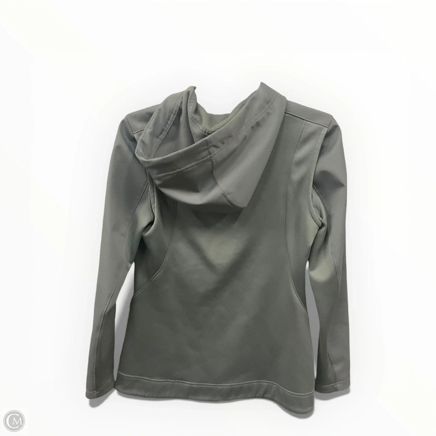 Athletic Jacket By Nike In Grey, Size: S