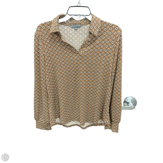 Top Long Sleeve By Adrianna Papell In Multi-colored, Size: M