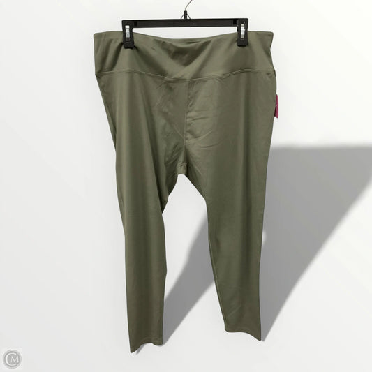 Athletic Leggings By Clothes Mentor In Green, Size: 3x