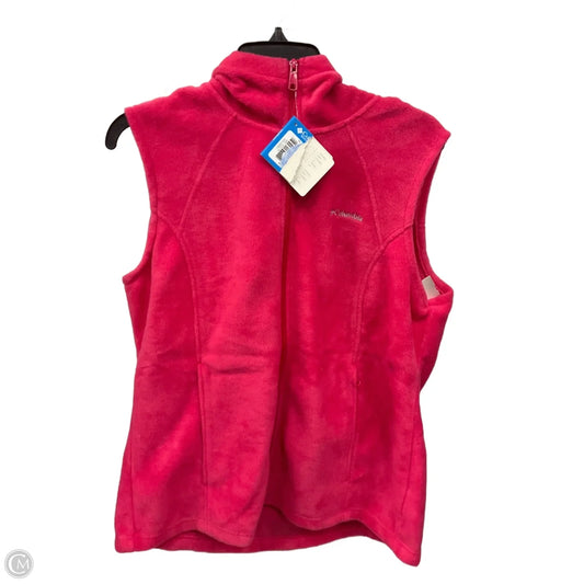 Vest Fleece By Columbia In Pink, Size: Xl