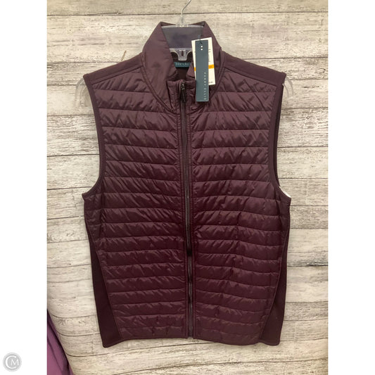 Vest Puffer & Quilted By Perry Ellis In Maroon, Size: S