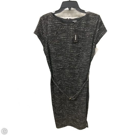 Dress Casual Midi By Express In Black & White, Size: Xl
