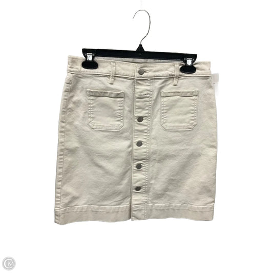 Skirt Midi By Loft In Ivory, Size: 4