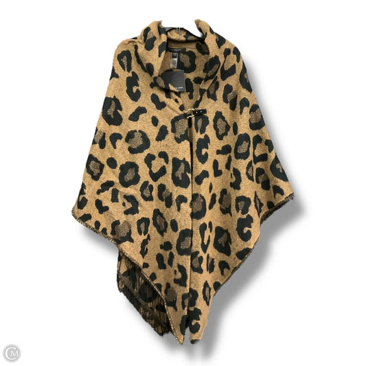 Poncho By Marc New York In Animal Print, Size: Osfm