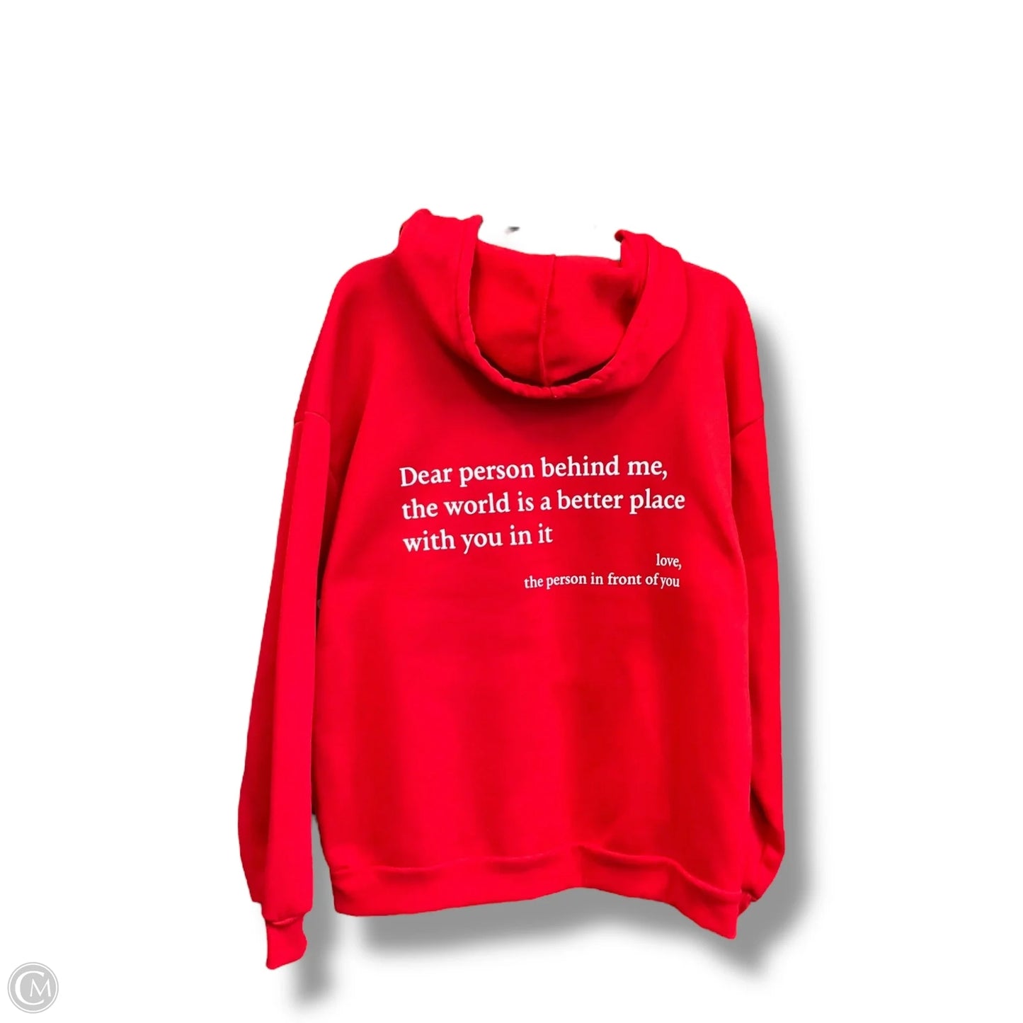 Sweatshirt Hoodie By Clothes Mentor In Red, Size: M