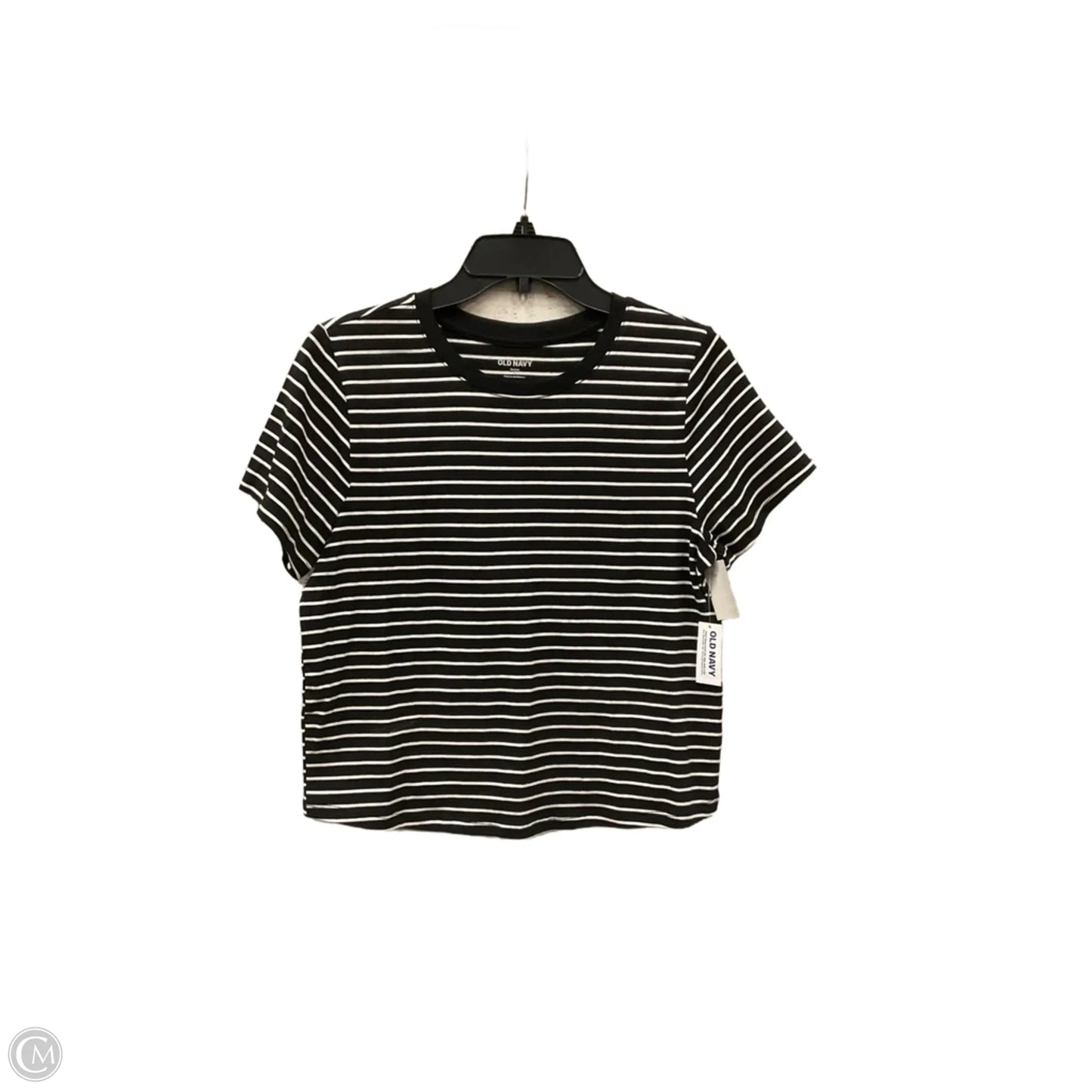 Top Short Sleeve By Old Navy In Striped Pattern, Size: L