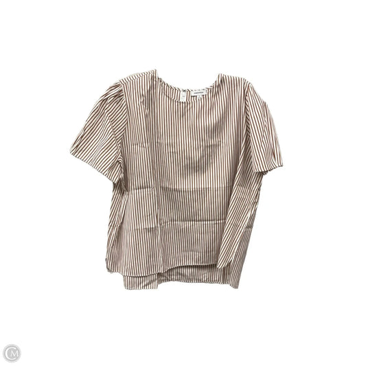 Top Short Sleeve By Nordstrom In Striped Pattern, Size: 2x