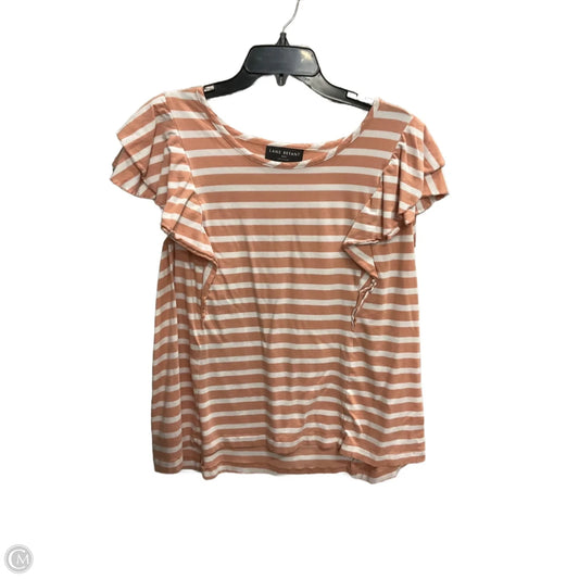Top Short Sleeve By Lane Bryant In Striped Pattern, Size: 1x