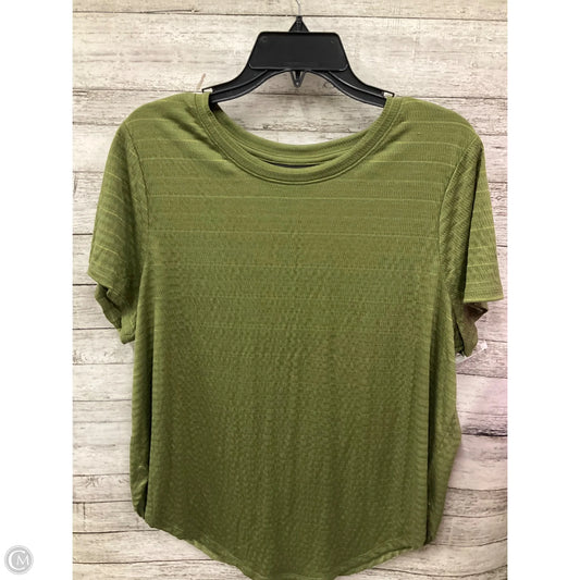 Top Short Sleeve By Lane Bryant In Green, Size: Xl