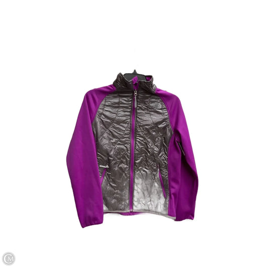 Jacket Puffer & Quilted By The North Face In Grey & Purple, Size: Xl