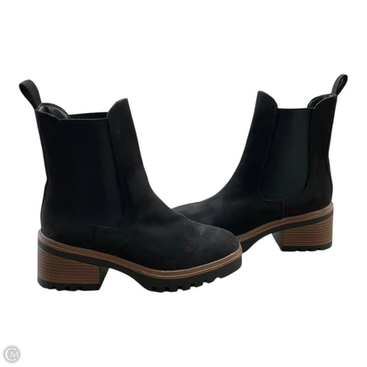 Boots Ankle Heels By Bamboo In Black, Size: 8.5