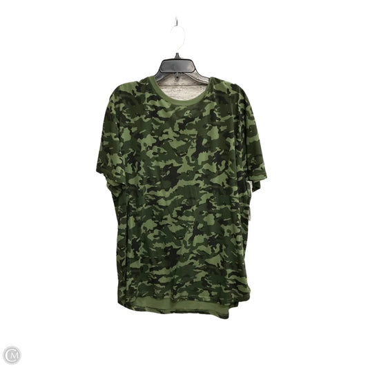Top Short Sleeve By Clothes Mentor In Camouflage Print, Size: 2x