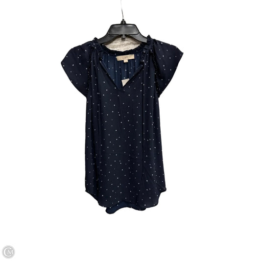 Top Sleeveless By Loft In Polkadot Pattern, Size: Xs