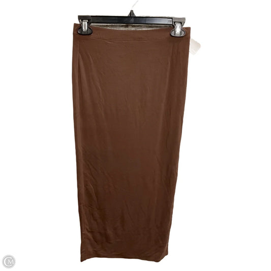 Skirt Maxi By Clothes Mentor In Brown, Size: M