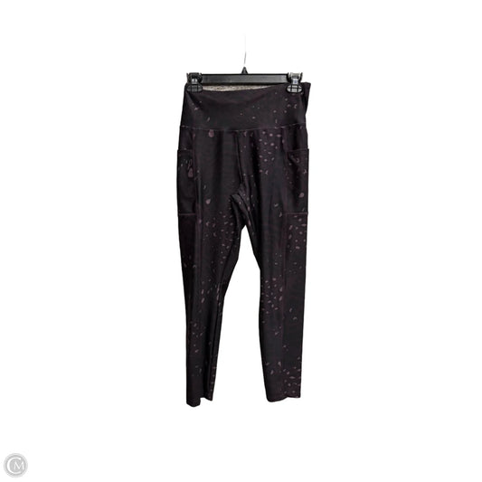 Athletic Leggings By Bally In Purple, Size: L