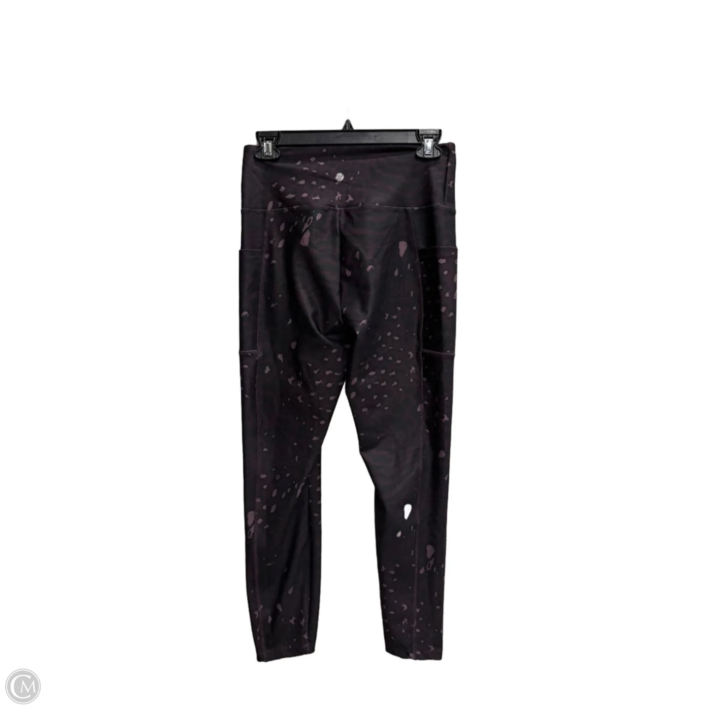 Athletic Leggings By Bally In Purple, Size: L