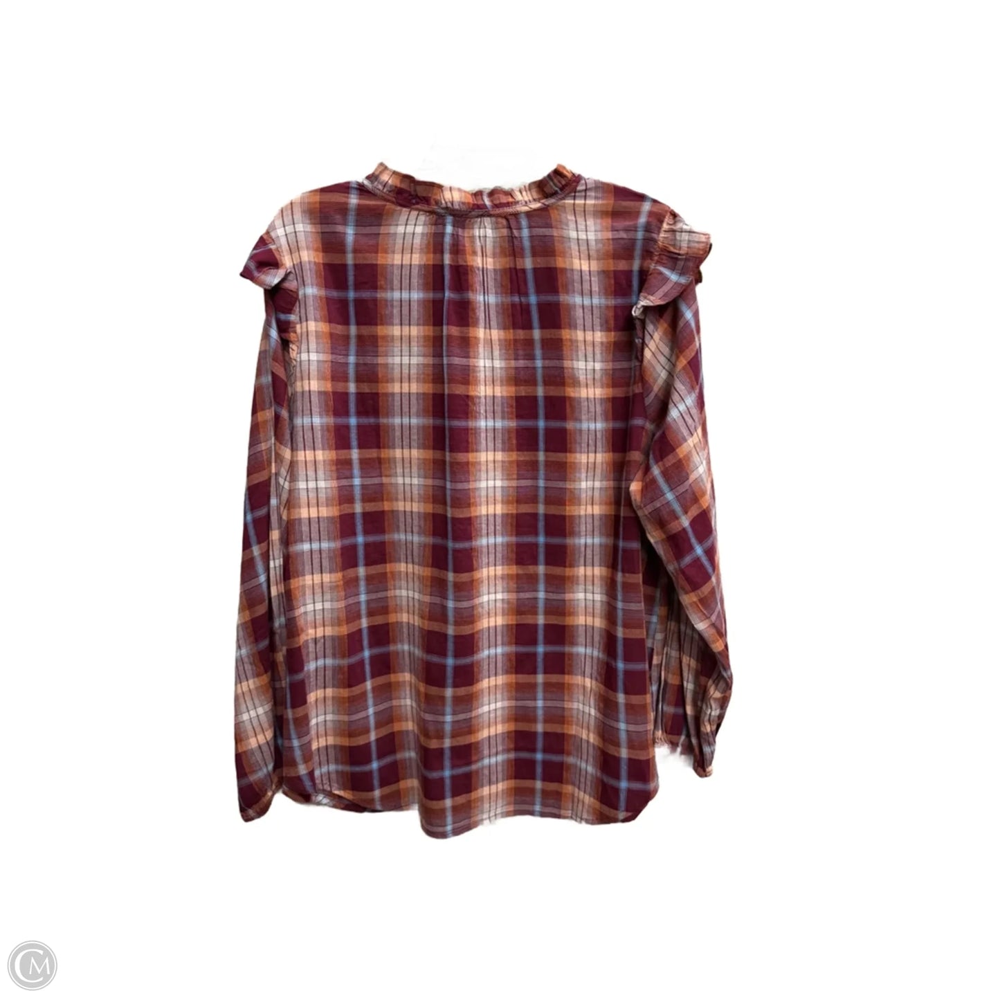 Top Long Sleeve By St Johns Bay In Plaid Pattern, Size: 0x