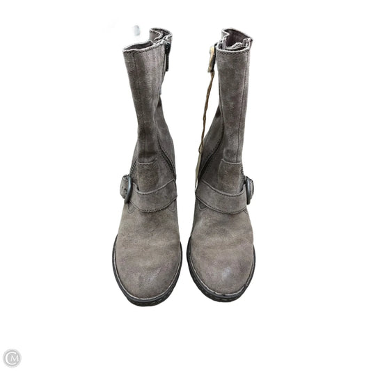 Boots Mid-calf Heels By Born In Brown, Size: 7