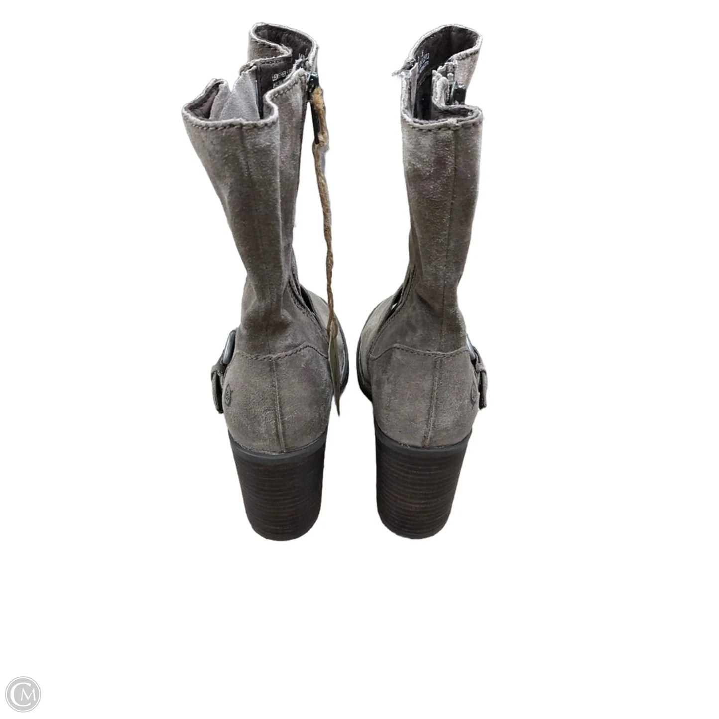 Boots Mid-calf Heels By Born In Brown, Size: 7