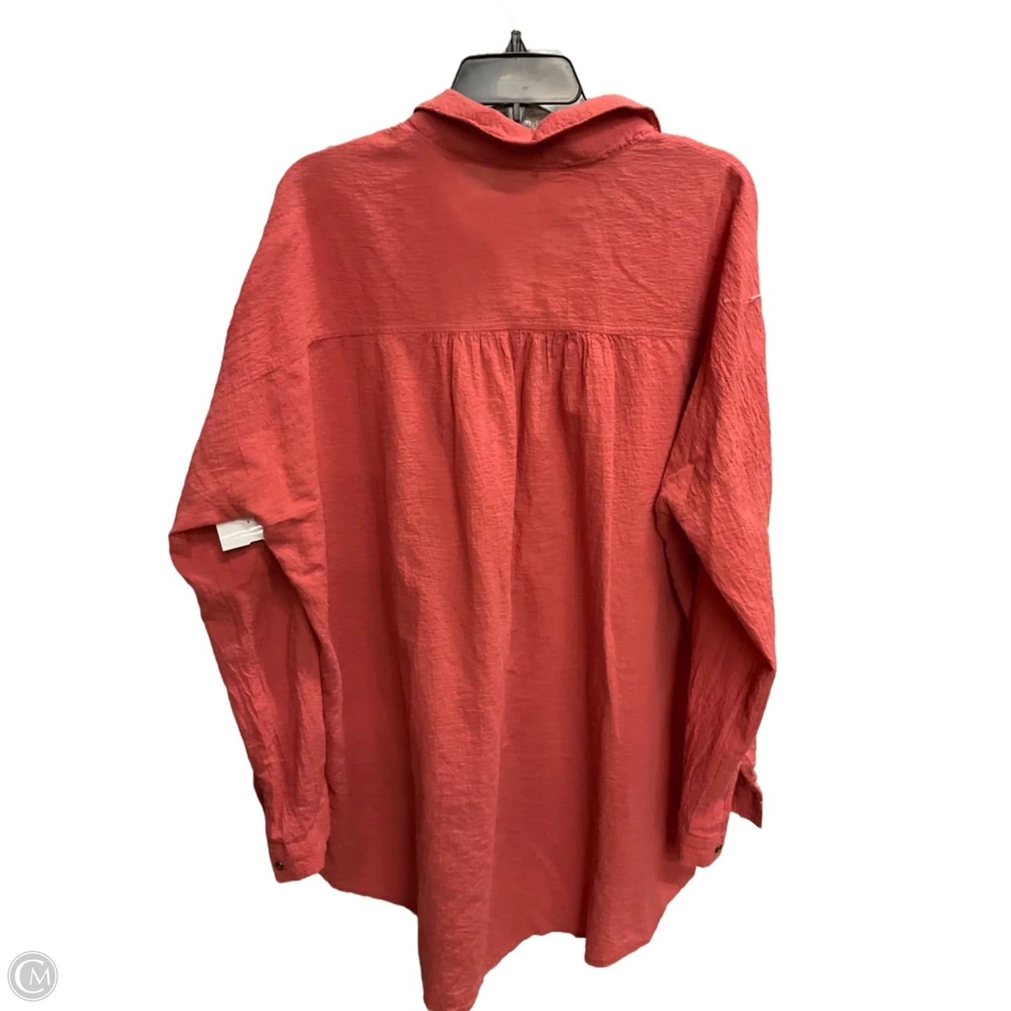 Blouse Long Sleeve By Free People In Orange, Size: M