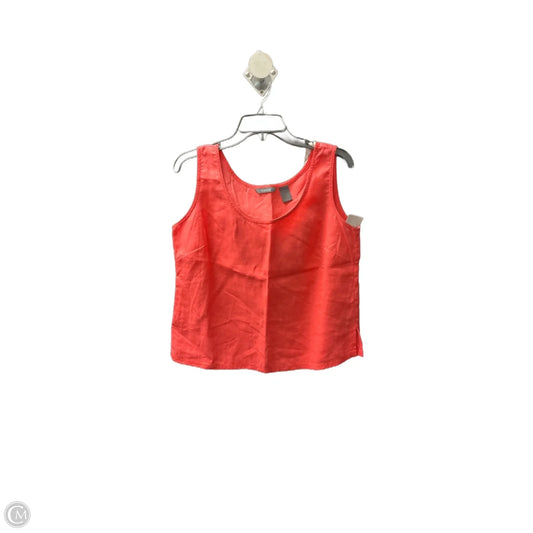 Top Sleeveless By Liz Claiborne In Orange, Size: M