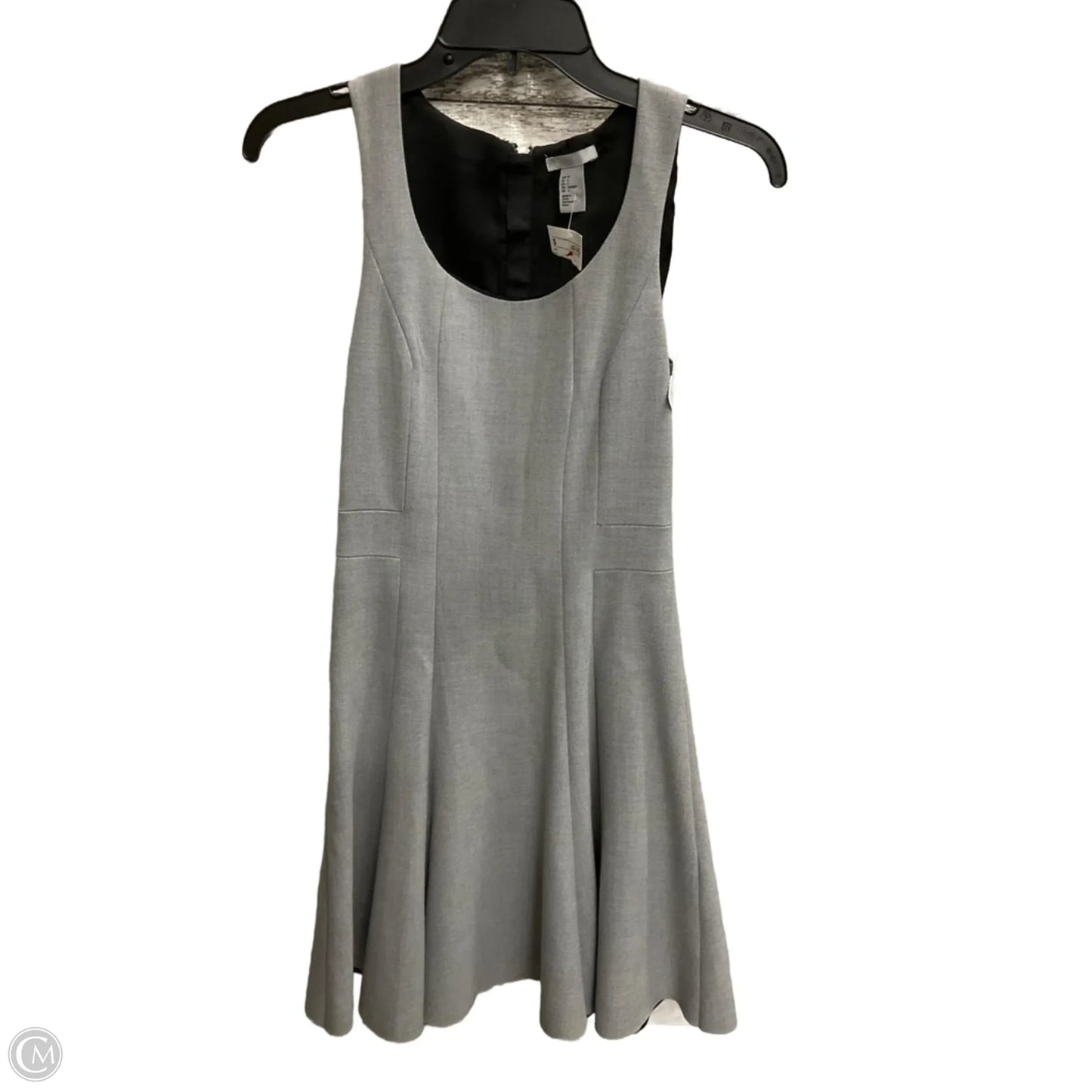 Dress Casual Midi By H&m In Grey, Size: 4