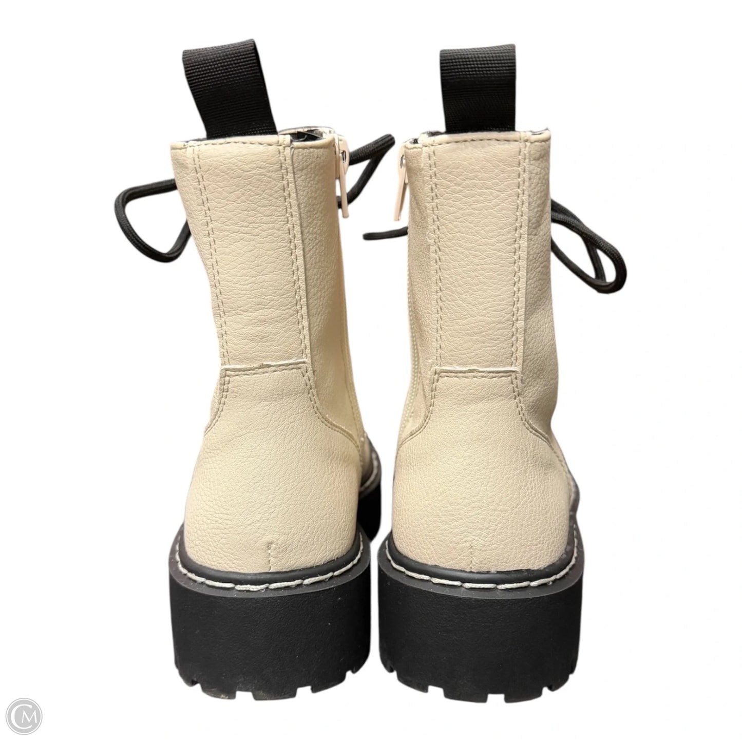 Boots Combat By Sincerely Jules In Black & Cream, Size: 6
