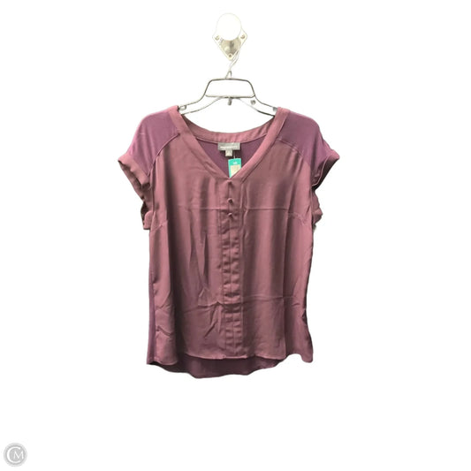 Top Short Sleeve By Fortune & Ivy In Purple, Size: M