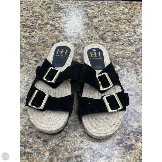 Sandals Flip Flops By Haute Hippie In Black, Size: 8