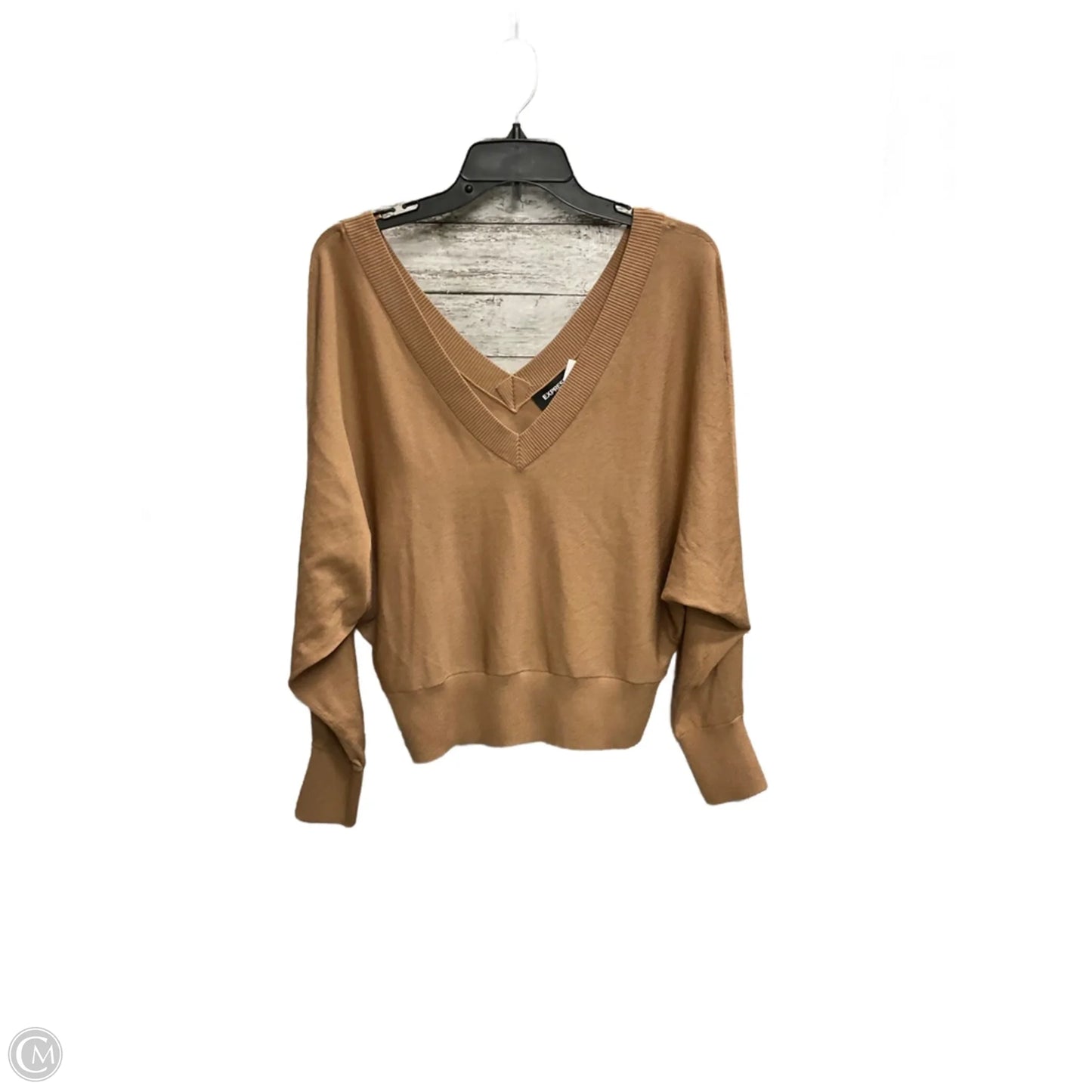 Top Long Sleeve By Express In Bronze, Size: M