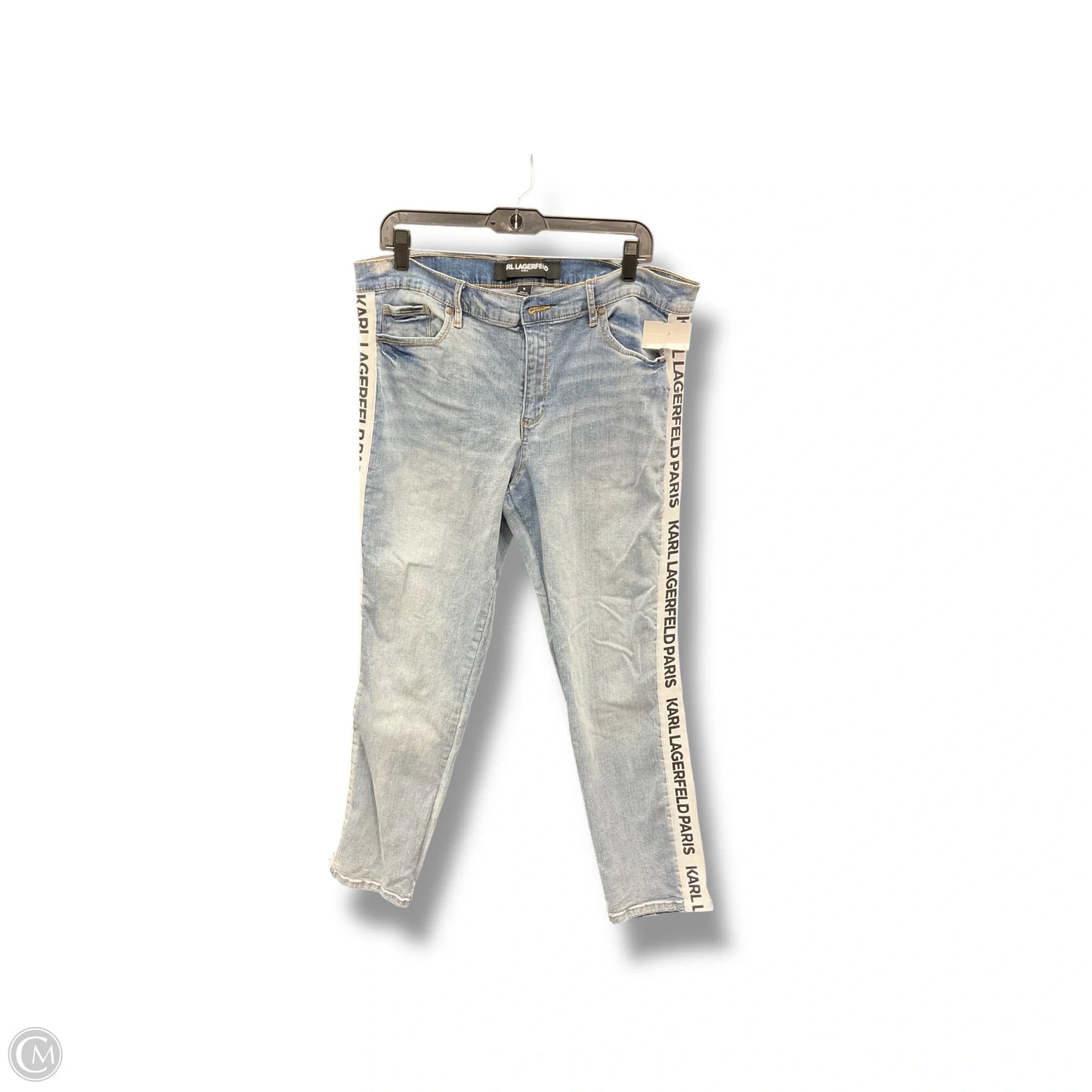 Jeans Designer By Karl Lagerfeld In Blue Denim, Size: 16