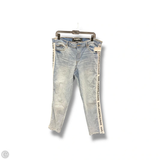 Jeans Designer By Karl Lagerfeld In Blue Denim, Size: 16